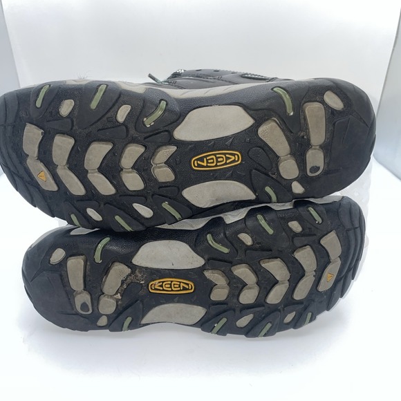 Keen Shoes Womens 8.5 Voyageur Athletic Hiking Sneakers Green Leather Lace Up - Picture 6 of 7